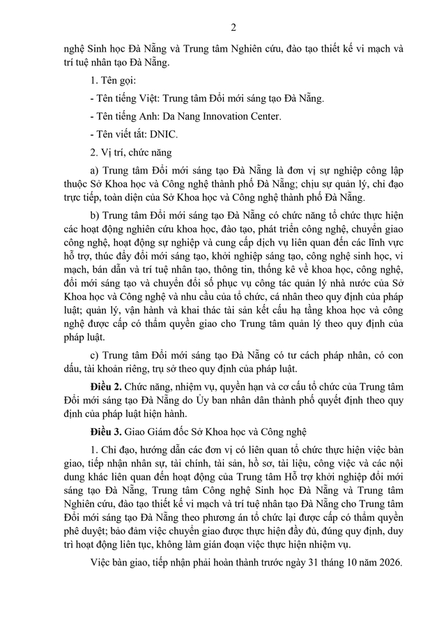 Thành lập Trung tâm Đổi mới sáng tạo Đà Nẵng- Ảnh 2.