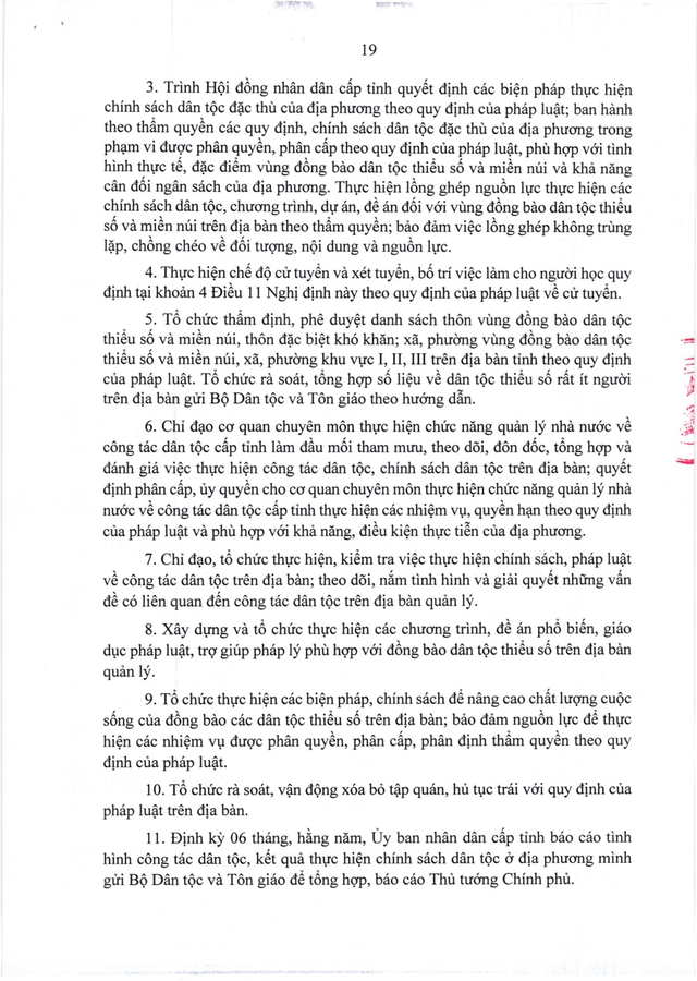 Toàn văn dự thảo Nghị định về Công tác dân tộc - Ảnh 19.