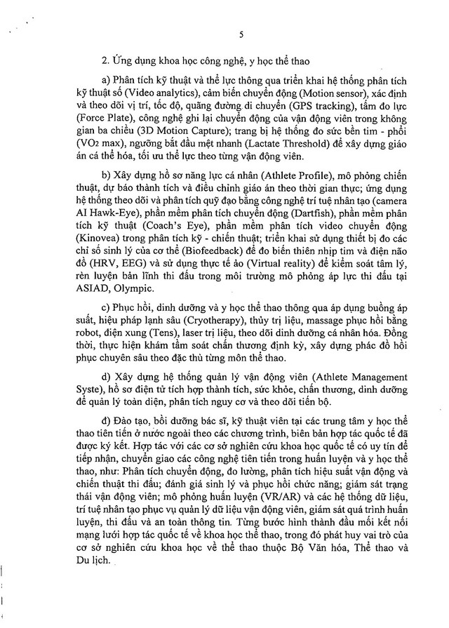 Chương trình phát triển các môn thể thao trọng điểm tham dự các kỳ ASIAD, Olympic- Ảnh 6.