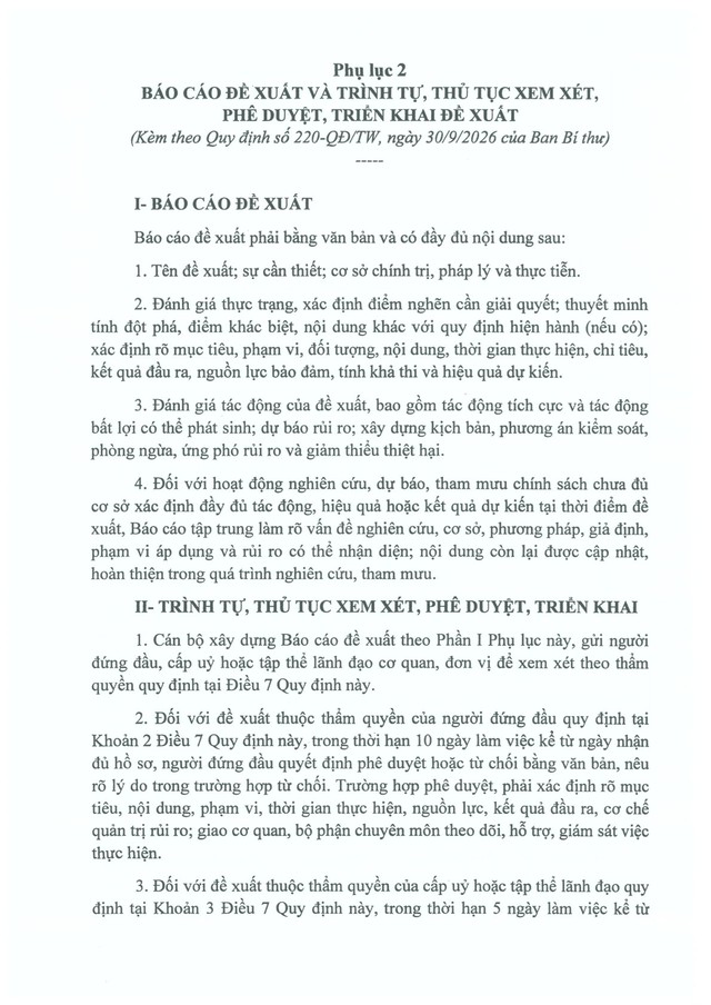 Quy định số 220-QĐ/TW của Ban Bí thư về cơ chế tôn vinh, trọng dụng và bảo vệ cán bộ dám nghĩ, dám làm- Ảnh 24.
