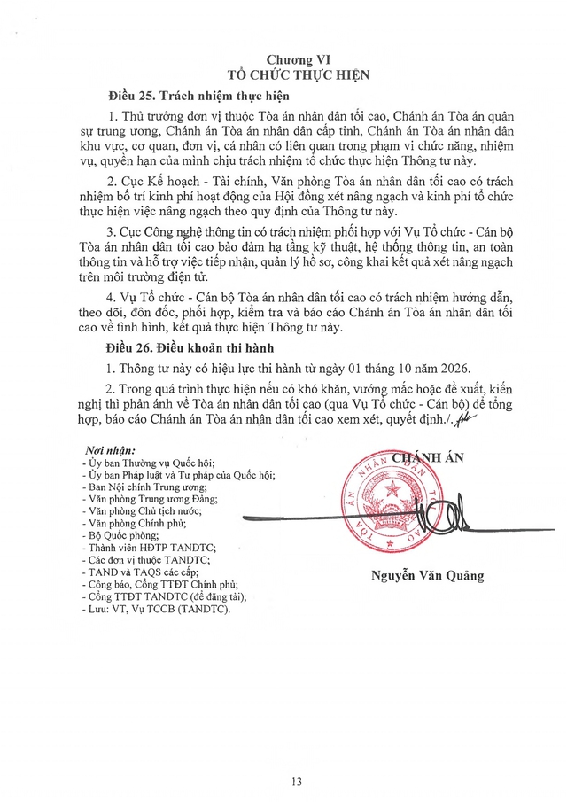 Quy định điều kiện của ngạch, việc nâng ngạch; cơ cấu tỷ lệ các ngạch Thẩm tra viên Tòa án, Thư ký Tòa án- Ảnh 13.
