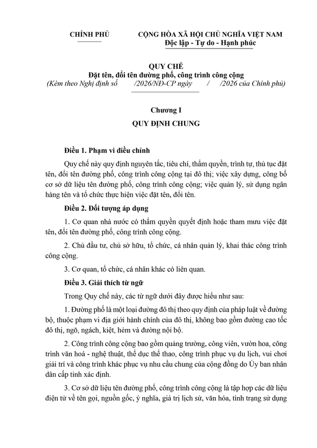 Đề xuất các trường hợp phải đổi tên đường phố, công trình công cộng- Ảnh 3.