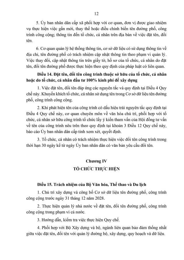 Đề xuất các trường hợp phải đổi tên đường phố, công trình công cộng- Ảnh 14.