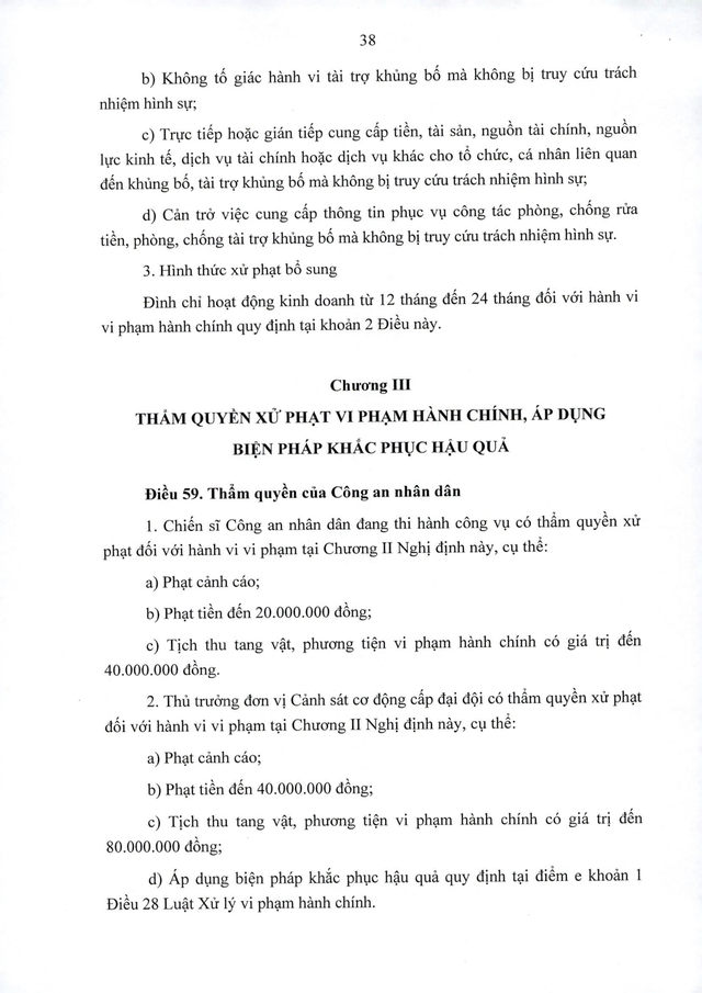 Quy định xử phạt vi phạm hành chính lĩnh vực kinh doanh đặt cược, trò chơi có thưởng- Ảnh 38.