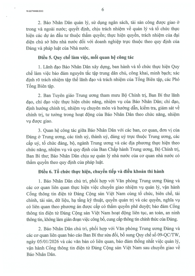 chức năng, nhiệm vụ, tổ chức bộ máy của Báo Nhân Dân - Ảnh 7.