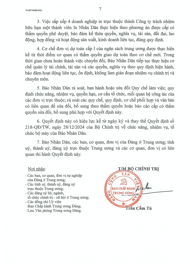 chức năng, nhiệm vụ, tổ chức bộ máy của Báo Nhân Dân - Ảnh 8.