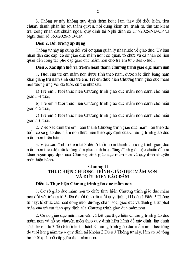 Hướng dẫn công tác phổ cập giáo dục mầm non cho trẻ em từ 3 đến 6 tuổi - Ảnh 2.