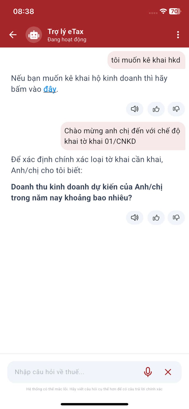 Hướng dẫn sử dụng trợ lý ảo trên ứng dụng Etax Mobile- Ảnh 5.