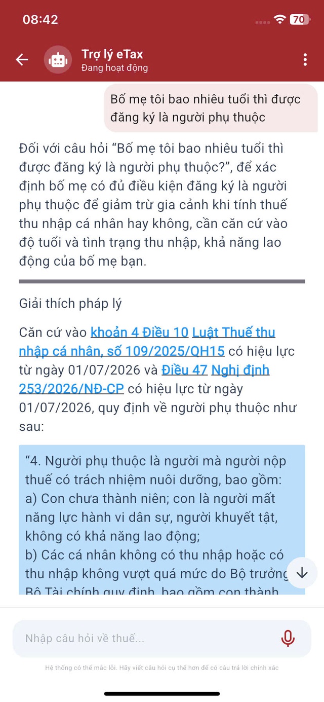 Hướng dẫn sử dụng trợ lý ảo trên ứng dụng Etax Mobile- Ảnh 6.