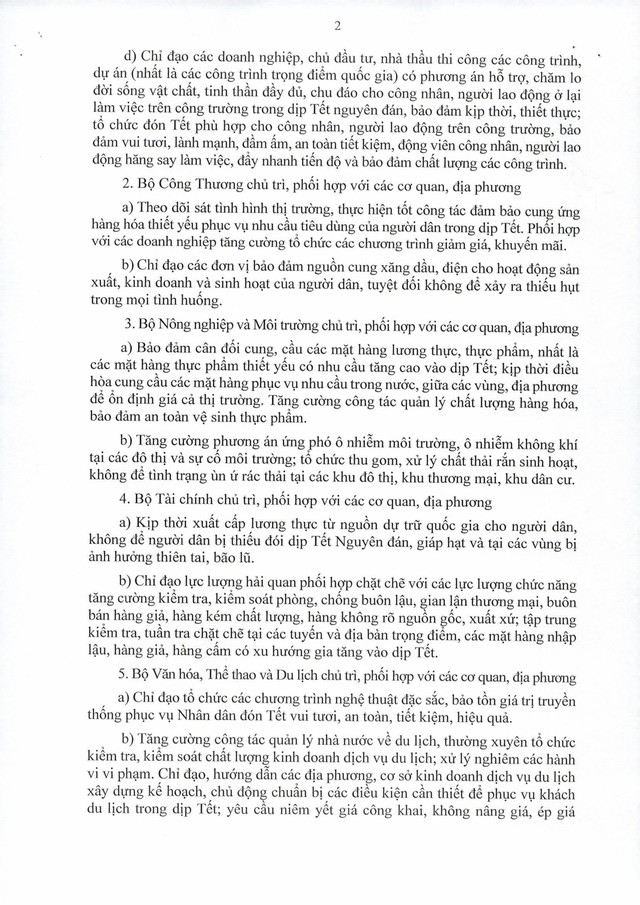 LỊCH NGHỈ TẾT NGUYÊN ĐÁN BÍNH NGỌ và các chỉ đạo tổ chức vui xuân, đón Tết- Ảnh 3.