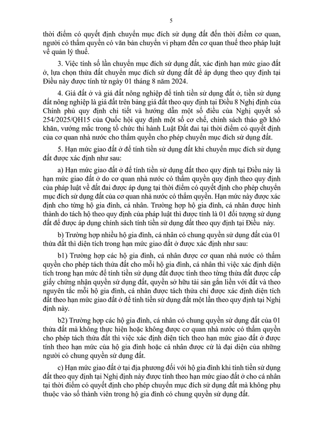 TOÀN VĂN: Nghị định 50/2026/NĐ-CP quy định chi tiết Nghị quyết 254/2025/QH15 tháo gỡ khó khăn, vướng mắc về tiền sử dụng đất, tiền thuê đất- Ảnh 7.
