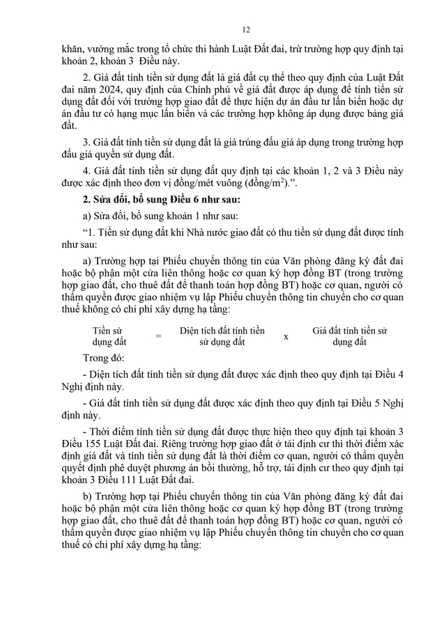 TOÀN VĂN: Nghị định 50/2026/NĐ-CP quy định chi tiết Nghị quyết 254/2025/QH15 tháo gỡ khó khăn, vướng mắc về tiền sử dụng đất, tiền thuê đất- Ảnh 14.