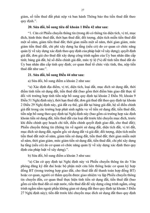 TOÀN VĂN: Nghị định 50/2026/NĐ-CP quy định chi tiết Nghị quyết 254/2025/QH15 tháo gỡ khó khăn, vướng mắc về tiền sử dụng đất, tiền thuê đất- Ảnh 29.