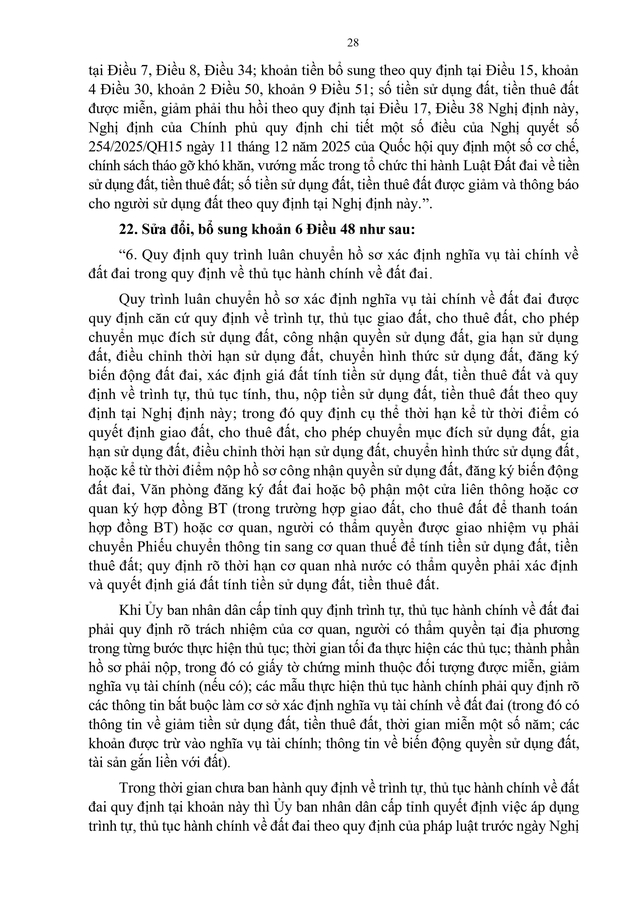 TOÀN VĂN: Nghị định 50/2026/NĐ-CP quy định chi tiết Nghị quyết 254/2025/QH15 tháo gỡ khó khăn, vướng mắc về tiền sử dụng đất, tiền thuê đất- Ảnh 30.