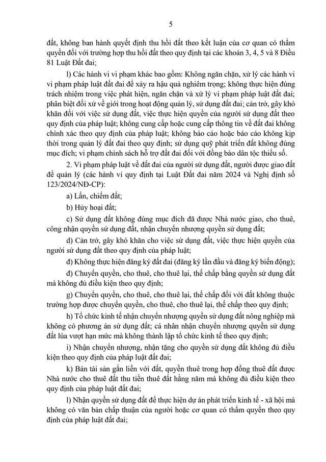 TOÀN VĂN: Quyết định 633/QĐ-BNNMT về tiếp nhận, xử lý phản ánh vi phạm quản lý, sử dụng đất đai- Ảnh 5.