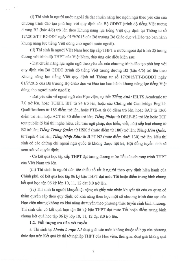 TUYỂN SINH 2026: Dự kiến phương thức, chỉ tiêu tuyển sinh của Học viện Ngoại giao- Ảnh 2.