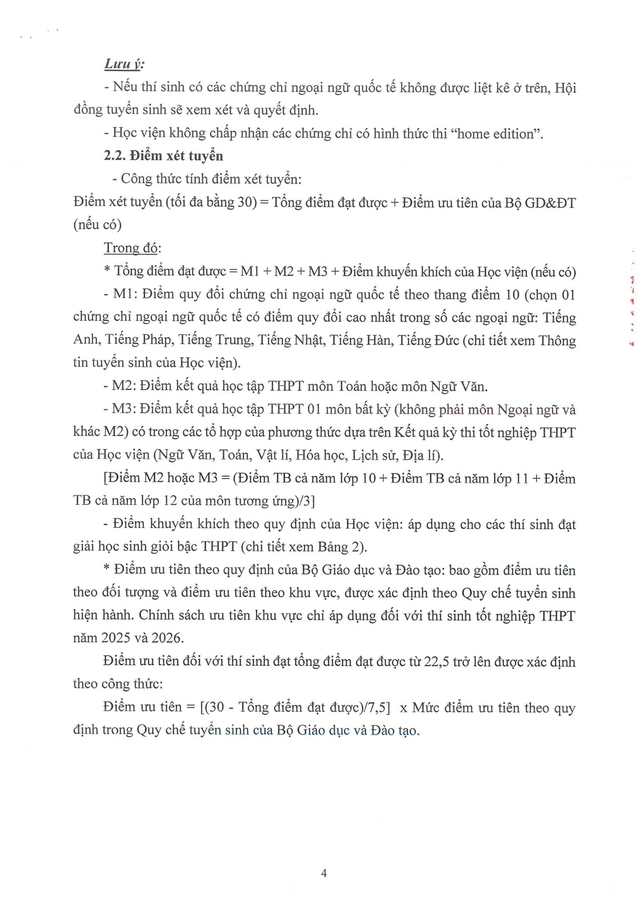 TUYỂN SINH 2026: Dự kiến phương thức, chỉ tiêu tuyển sinh của Học viện Ngoại giao- Ảnh 4.