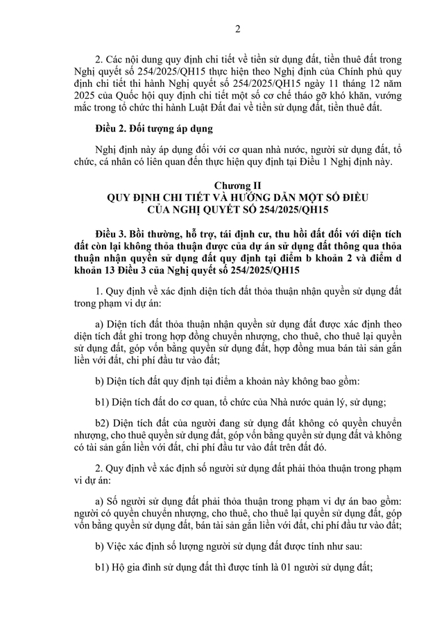 TOÀN VĂN: Nghị định 49/2026/NĐ-CP quy định chi tiết, hướng dẫn Nghị quyết 254/2025/QH15 tháo gỡ khó khăn, vướng mắc trong thi hành Luật Đất đai- Ảnh 4.
