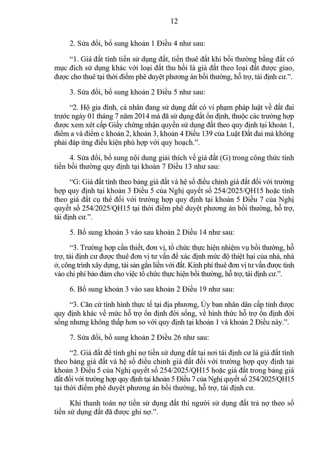 TOÀN VĂN: Nghị định 49/2026/NĐ-CP quy định chi tiết, hướng dẫn Nghị quyết 254/2025/QH15 tháo gỡ khó khăn, vướng mắc trong thi hành Luật Đất đai- Ảnh 14.