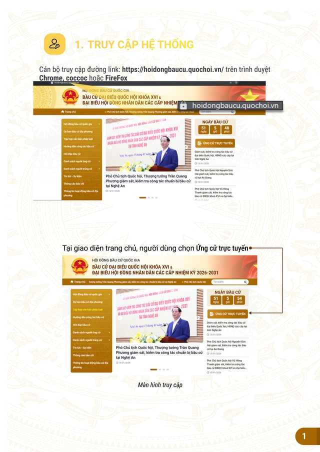 Hướng dẫn nộp hồ sơ trực tuyến ứng cử đại biểu Quốc hội, đại biểu Hội đồng nhân dân- Ảnh 1.