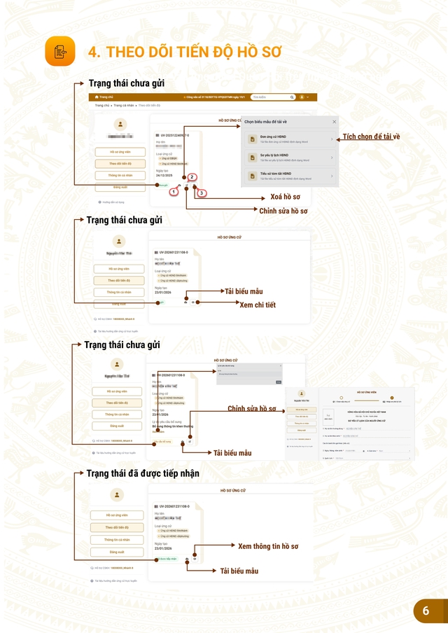 Hướng dẫn nộp hồ sơ trực tuyến ứng cử đại biểu Quốc hội, đại biểu Hội đồng nhân dân- Ảnh 6.