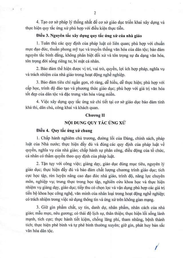 TOÀN VĂN: Thông tư 03/2026/TT-BGDĐT quy định quy tắc ứng xử của nhà giáo- Ảnh 5.