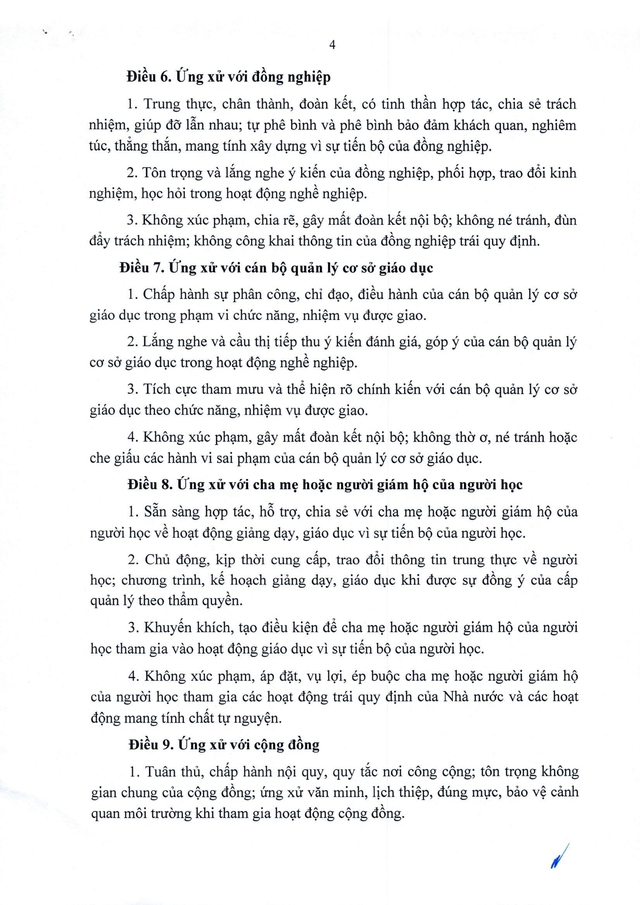 TOÀN VĂN: Thông tư 03/2026/TT-BGDĐT quy định quy tắc ứng xử của nhà giáo- Ảnh 7.