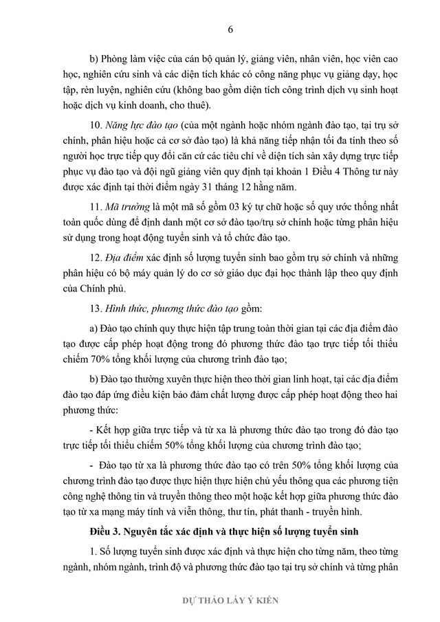Đề xuất nhiều điểm mới trong xác định số lượng tuyển sinh đại học- Ảnh 6.
