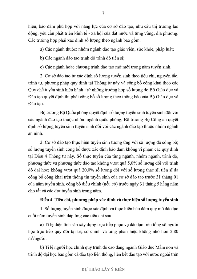 Đề xuất nhiều điểm mới trong xác định số lượng tuyển sinh đại học- Ảnh 7.