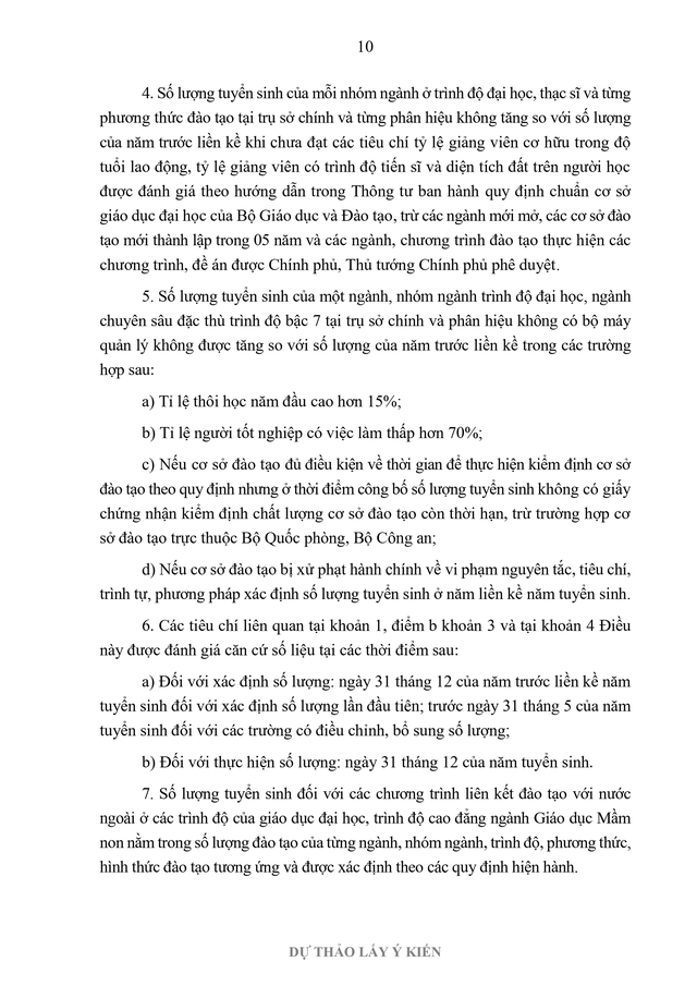 Đề xuất nhiều điểm mới trong xác định số lượng tuyển sinh đại học- Ảnh 10.
