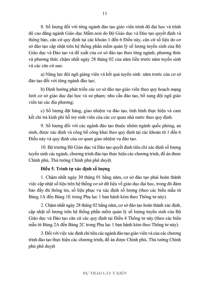 Đề xuất nhiều điểm mới trong xác định số lượng tuyển sinh đại học- Ảnh 11.