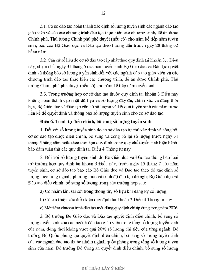 Đề xuất nhiều điểm mới trong xác định số lượng tuyển sinh đại học- Ảnh 12.