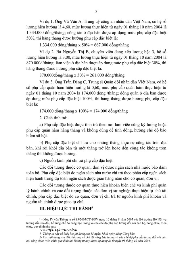 Hướng dẫn thực hiện chế độ phụ cấp đặc biệt đối với cán bộ, công chức, viên chức và lực lượng vũ trang- Ảnh 3.