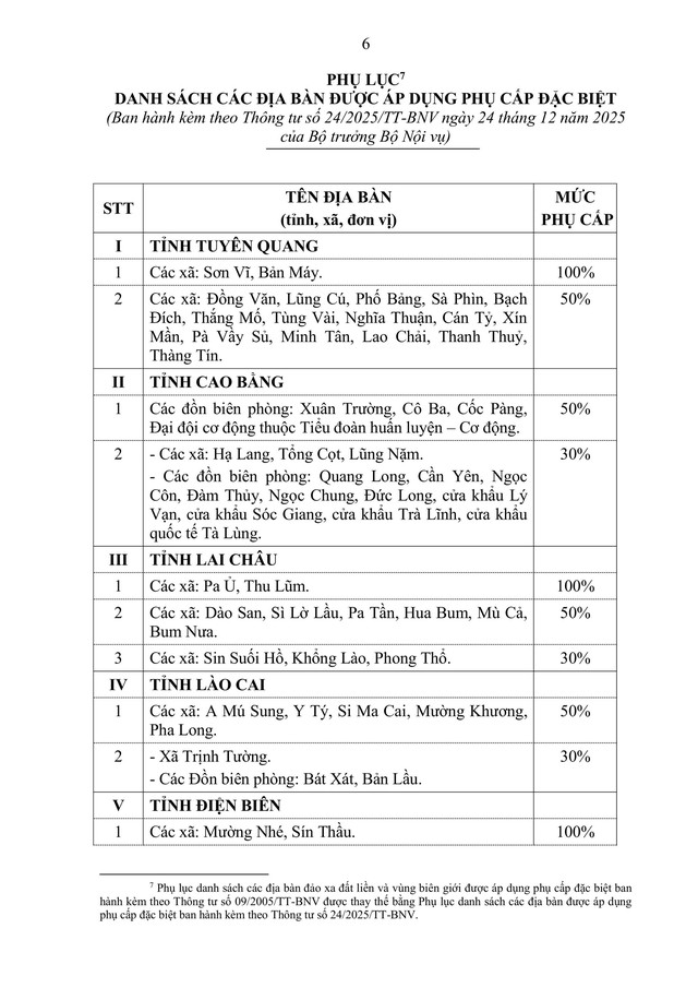 Hướng dẫn thực hiện chế độ phụ cấp đặc biệt đối với cán bộ, công chức, viên chức và lực lượng vũ trang- Ảnh 6.