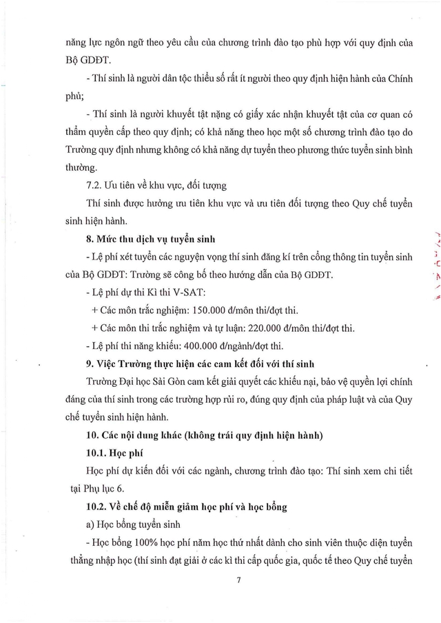 Trường Đại học Sài Gòn dự kiến tuyển sinh 2026 hệ đại học chính quy - Ảnh 8.