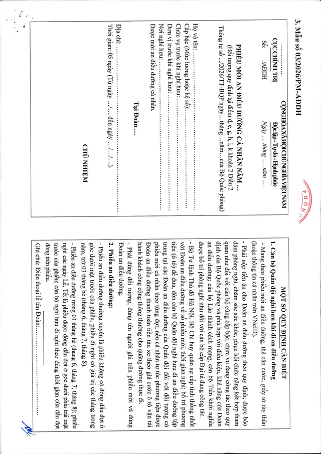 Chế độ an điều dưỡng, chế độ thông tin, tang lễ cho sĩ quan Quân đội nghỉ hưu- Ảnh 14.