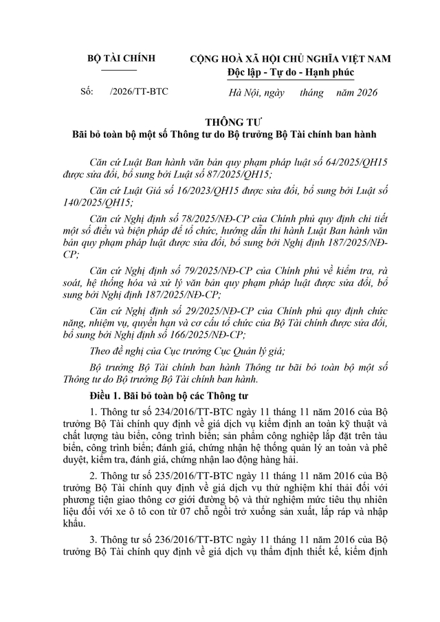 Đề xuất bãi bỏ nhiều Thông tư quy định về kiểm định chất lượng, an toàn kỹ thuật phương tiện- Ảnh 1. Đề xuất bãi bỏ nhiều Thông tư quy định về kiểm định chất lượng, an toàn kỹ thuật phương tiện- Ảnh 1.