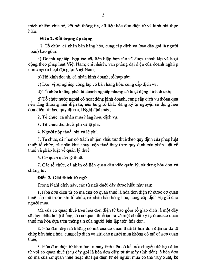TOÀN VĂN: Dự thảo Nghị định quy định về hóa đơn điện tử, chứng từ điện tử- Ảnh 4. TOÀN VĂN: Dự thảo Nghị định quy định về hóa đơn điện tử, chứng từ điện tử- Ảnh 4.