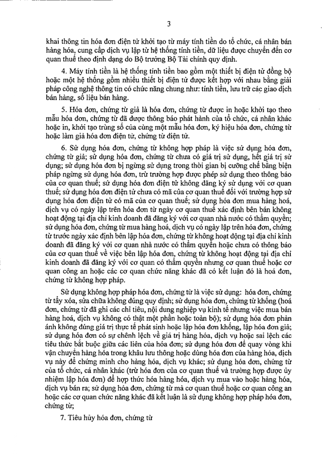 TOÀN VĂN: Dự thảo Nghị định quy định về hóa đơn điện tử, chứng từ điện tử- Ảnh 5. TOÀN VĂN: Dự thảo Nghị định quy định về hóa đơn điện tử, chứng từ điện tử- Ảnh 5.
