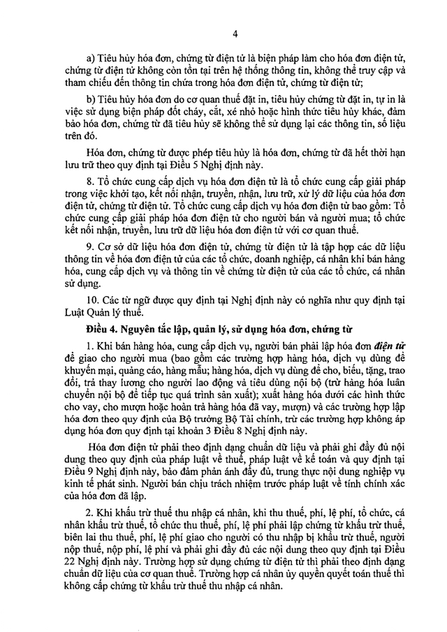 TOÀN VĂN: Dự thảo Nghị định quy định về hóa đơn điện tử, chứng từ điện tử- Ảnh 6. TOÀN VĂN: Dự thảo Nghị định quy định về hóa đơn điện tử, chứng từ điện tử- Ảnh 6.