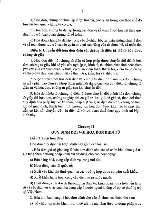 TOÀN VĂN: Dự thảo Nghị định quy định về hóa đơn điện tử, chứng từ điện tử- Ảnh 8. TOÀN VĂN: Dự thảo Nghị định quy định về hóa đơn điện tử, chứng từ điện tử- Ảnh 8.