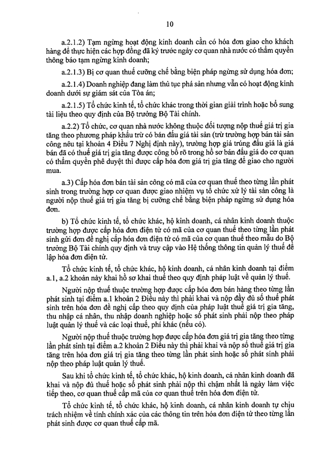TOÀN VĂN: Dự thảo Nghị định quy định về hóa đơn điện tử, chứng từ điện tử- Ảnh 12. TOÀN VĂN: Dự thảo Nghị định quy định về hóa đơn điện tử, chứng từ điện tử- Ảnh 12.