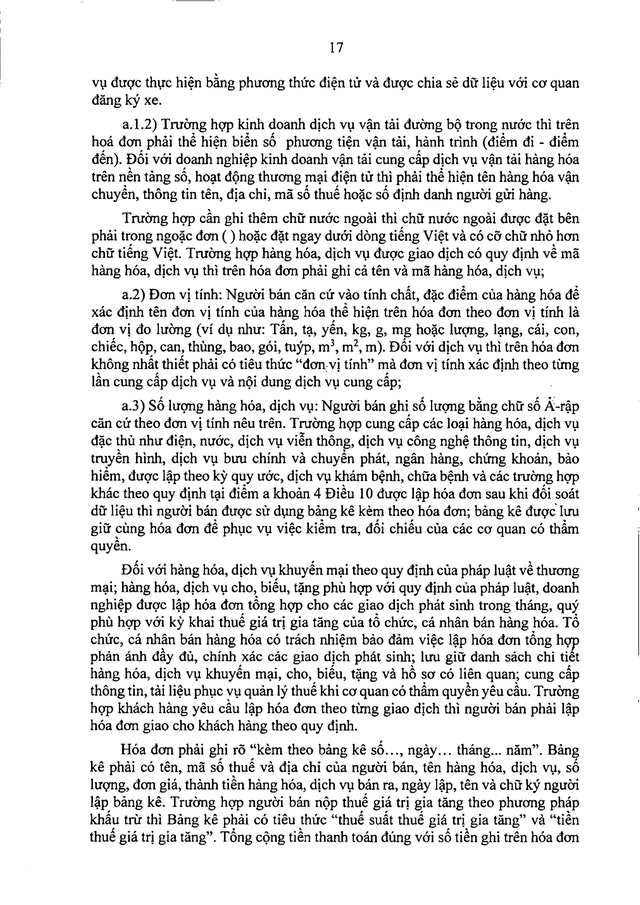 TOÀN VĂN: Dự thảo Nghị định quy định về hóa đơn điện tử, chứng từ điện tử- Ảnh 19. TOÀN VĂN: Dự thảo Nghị định quy định về hóa đơn điện tử, chứng từ điện tử- Ảnh 19.
