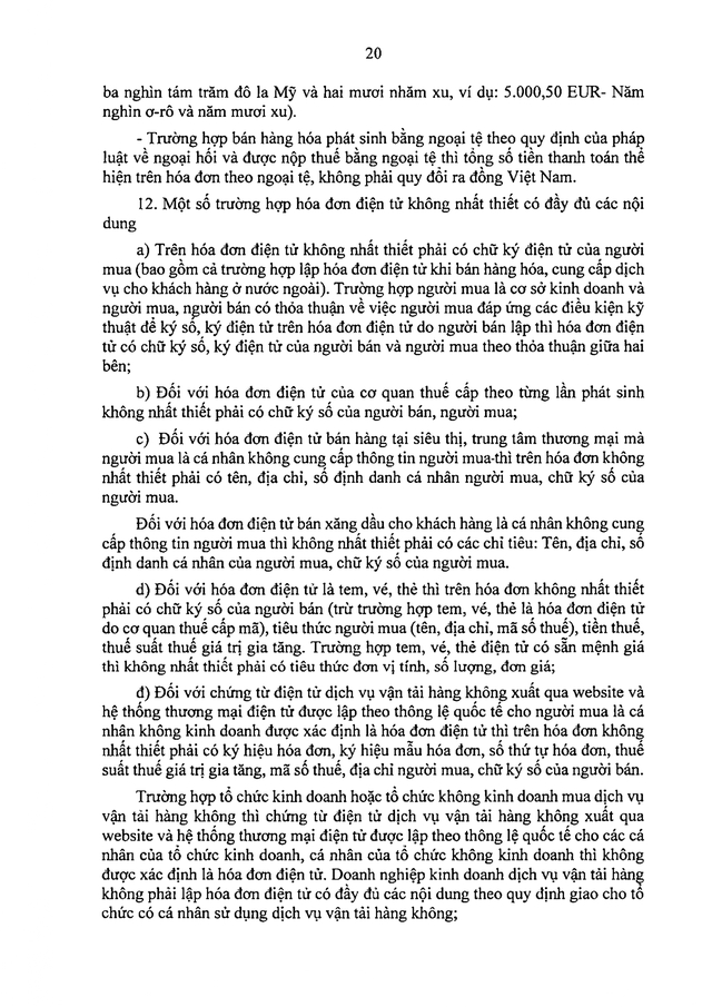 TOÀN VĂN: Dự thảo Nghị định quy định về hóa đơn điện tử, chứng từ điện tử- Ảnh 22. TOÀN VĂN: Dự thảo Nghị định quy định về hóa đơn điện tử, chứng từ điện tử- Ảnh 22.
