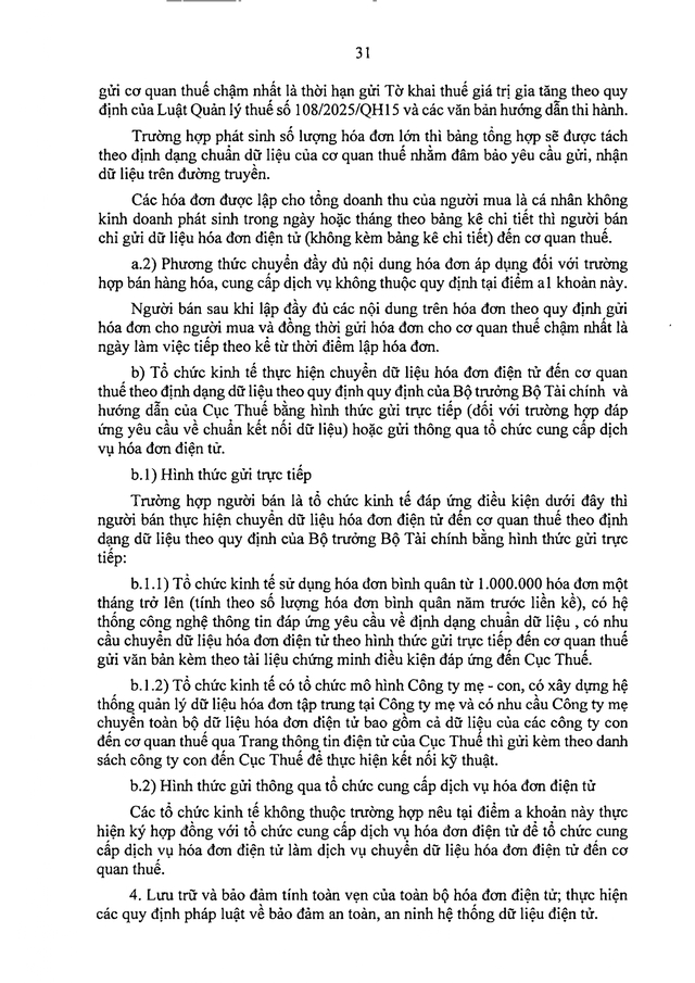 TOÀN VĂN: Dự thảo Nghị định quy định về hóa đơn điện tử, chứng từ điện tử- Ảnh 33. TOÀN VĂN: Dự thảo Nghị định quy định về hóa đơn điện tử, chứng từ điện tử- Ảnh 33.