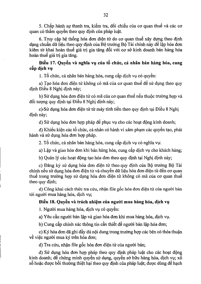 TOÀN VĂN: Dự thảo Nghị định quy định về hóa đơn điện tử, chứng từ điện tử- Ảnh 34. TOÀN VĂN: Dự thảo Nghị định quy định về hóa đơn điện tử, chứng từ điện tử- Ảnh 34.