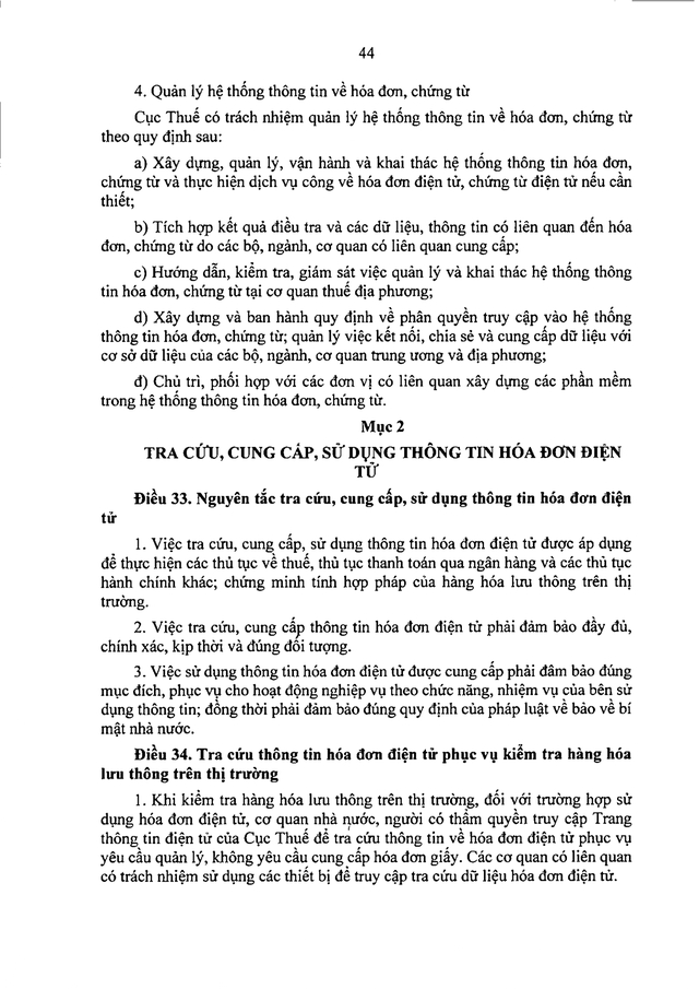 TOÀN VĂN: Dự thảo Nghị định quy định về hóa đơn điện tử, chứng từ điện tử- Ảnh 46. TOÀN VĂN: Dự thảo Nghị định quy định về hóa đơn điện tử, chứng từ điện tử- Ảnh 46.