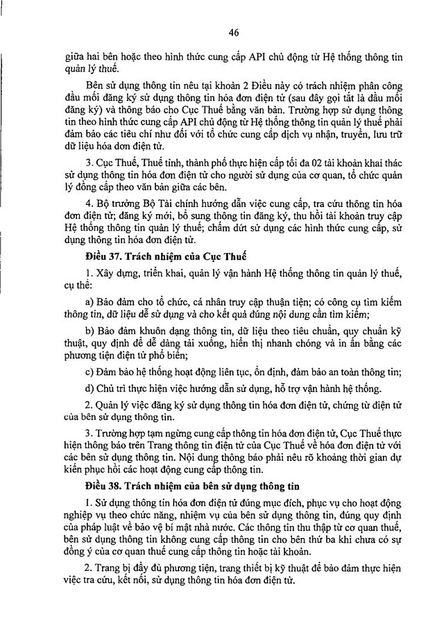 TOÀN VĂN: Dự thảo Nghị định quy định về hóa đơn điện tử, chứng từ điện tử- Ảnh 48. TOÀN VĂN: Dự thảo Nghị định quy định về hóa đơn điện tử, chứng từ điện tử- Ảnh 48.
