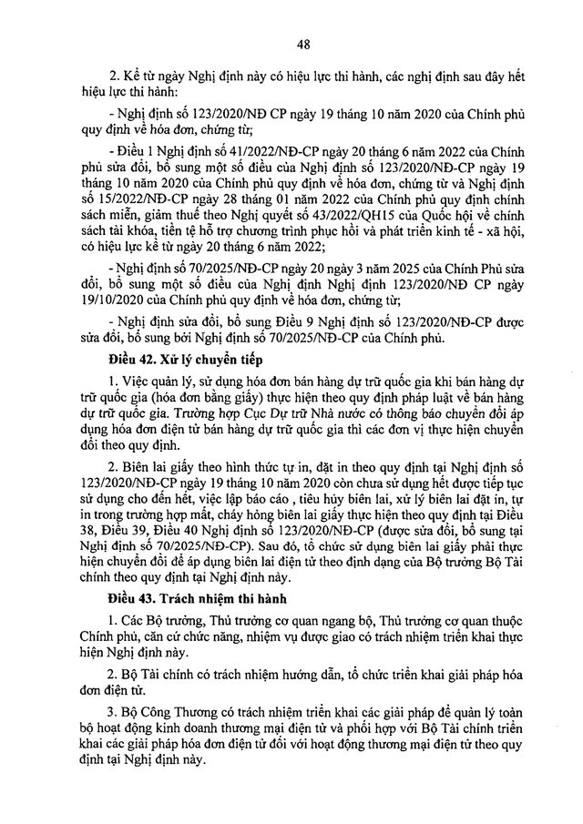 TOÀN VĂN: Dự thảo Nghị định quy định về hóa đơn điện tử, chứng từ điện tử- Ảnh 50. TOÀN VĂN: Dự thảo Nghị định quy định về hóa đơn điện tử, chứng từ điện tử- Ảnh 50.