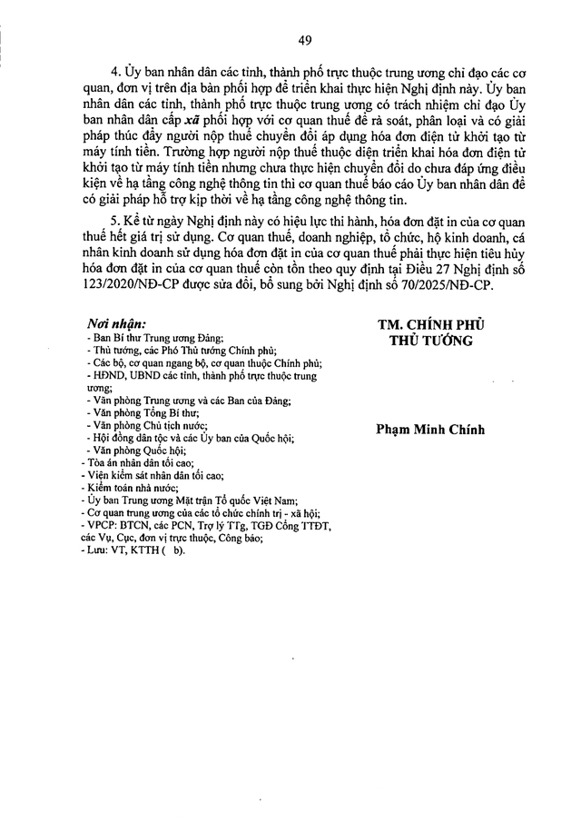 TOÀN VĂN: Dự thảo Nghị định quy định về hóa đơn điện tử, chứng từ điện tử- Ảnh 51. TOÀN VĂN: Dự thảo Nghị định quy định về hóa đơn điện tử, chứng từ điện tử- Ảnh 51.